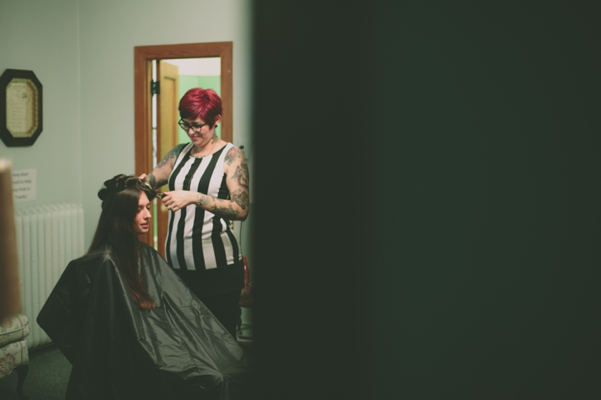 Bride Getting Ready at the Holy Cross Abbey