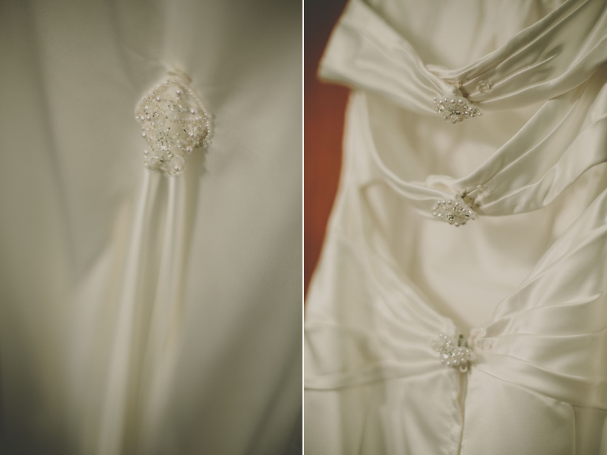 Details of Bride's Dress