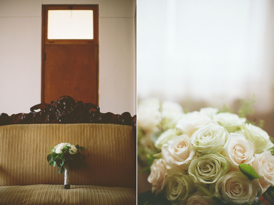 Bouquet of Flowers on Antique Chair