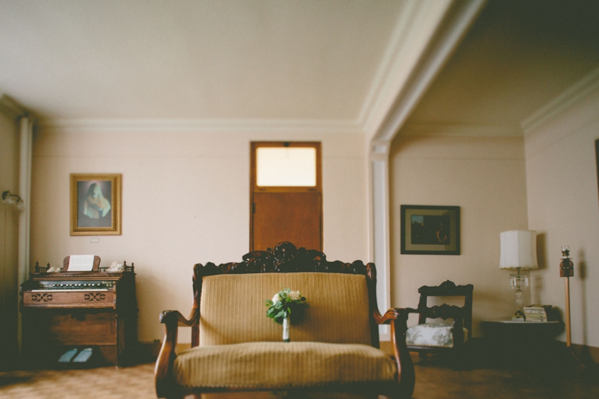 Rose Bouquet on Antique Chair