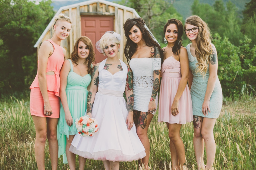 Rustic Vintage Bridal Party