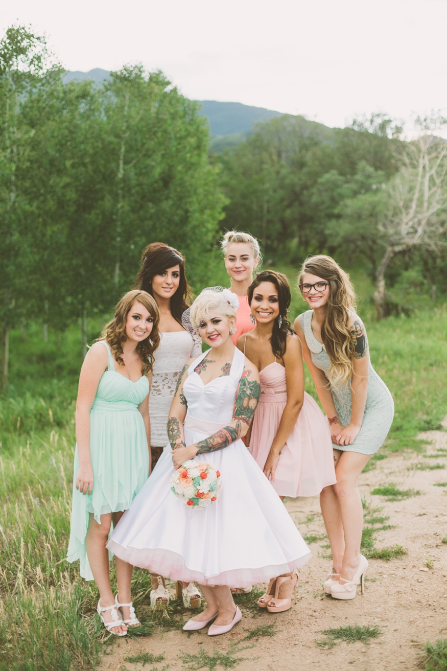 Rustic Vintage Bridal Party