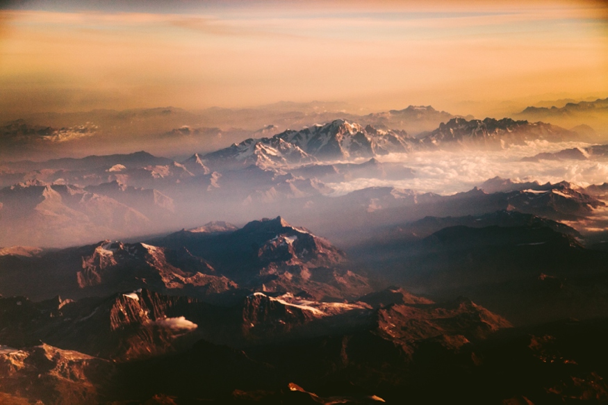 Flying Over the Swiss Alps - Malissa Ahlin Photography