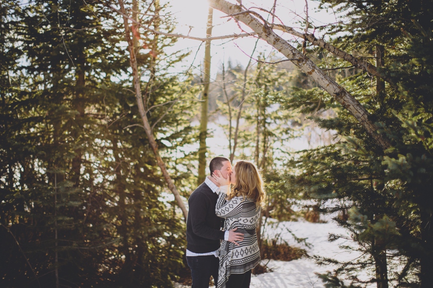 Snowy Colorado Engagement Photos - Malissa Ahlin Photography