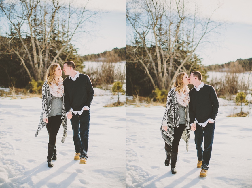 Snowy Colorado Engagement Photos - Malissa Ahlin Photography