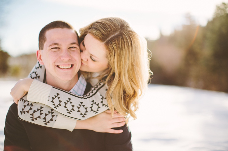 Snowy Colorado Engagement Photos - Malissa Ahlin Photography