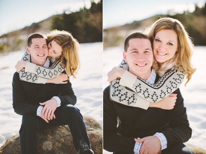 Snowy Colorado Engagement Photos - Malissa Ahlin Photography