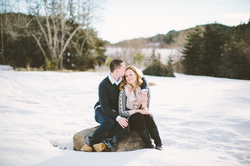 Snowy Colorado Engagement Photos - Malissa Ahlin Photography