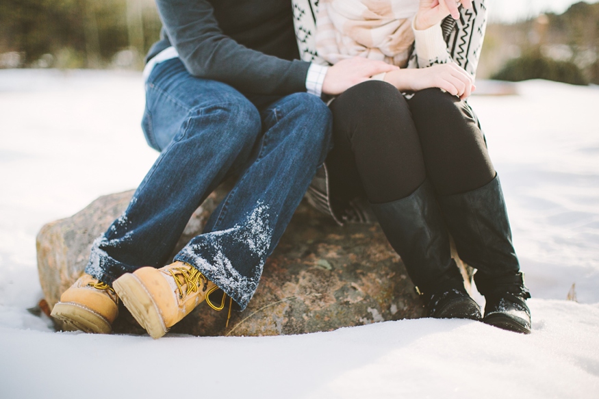 Snowy Colorado Engagement Photos - Malissa Ahlin Photography