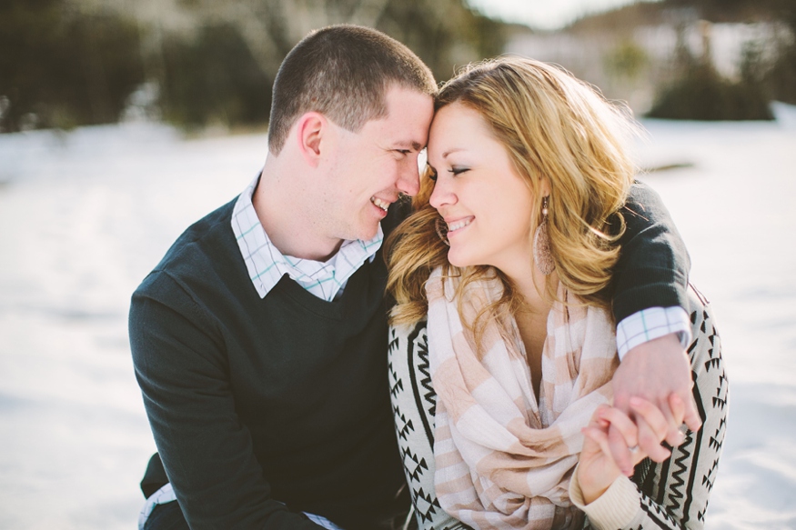 Snowy Colorado Engagement Photos - Malissa Ahlin Photography