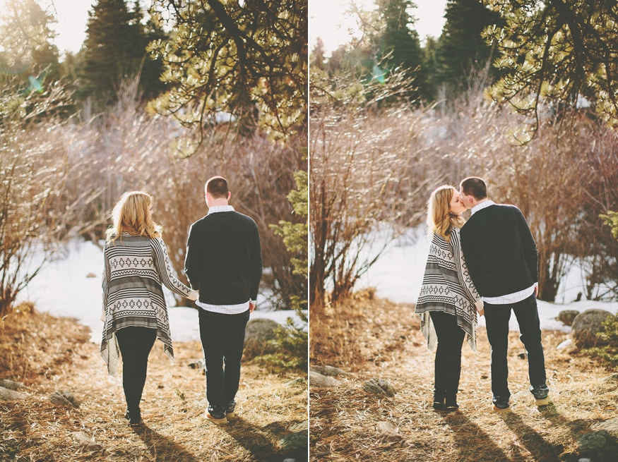 Snowy Colorado Engagement Photos - Malissa Ahlin Photography