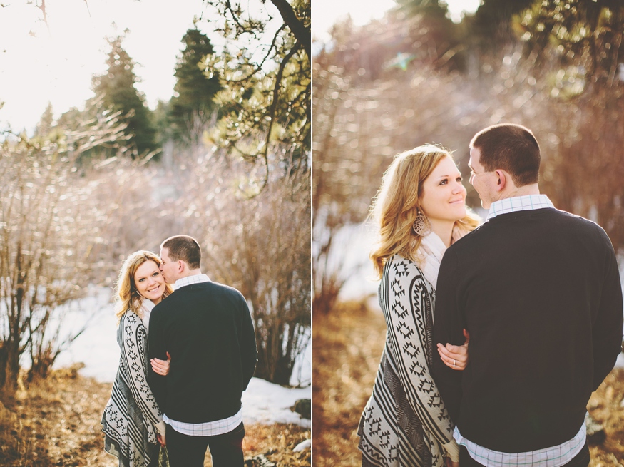 Snowy Colorado Engagement Photos - Malissa Ahlin Photography