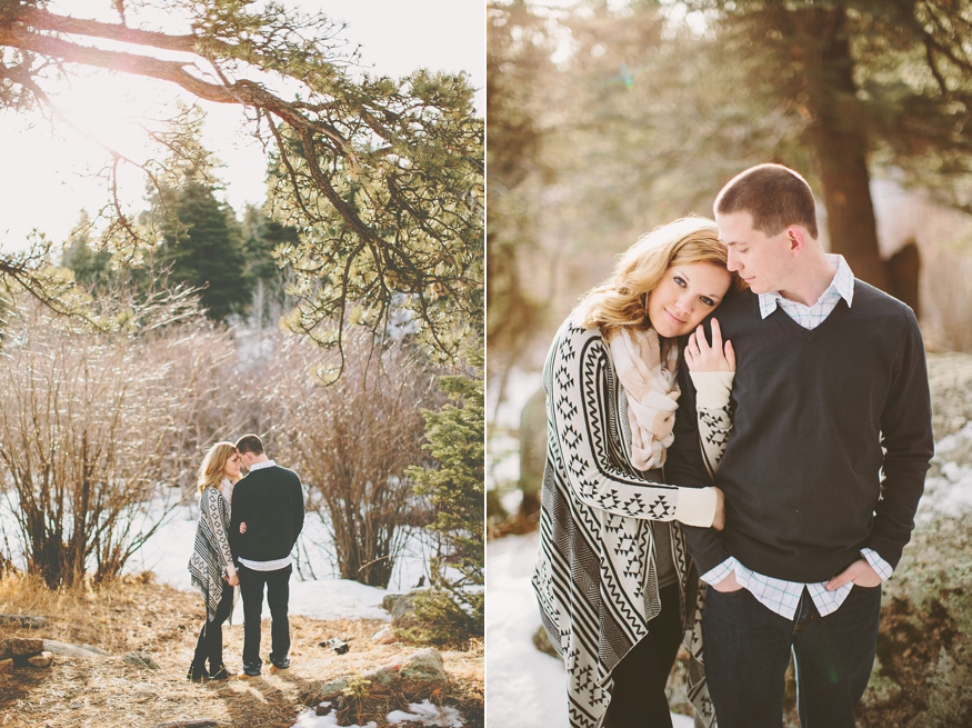 Snowy Colorado Engagement Photos - Malissa Ahlin Photography