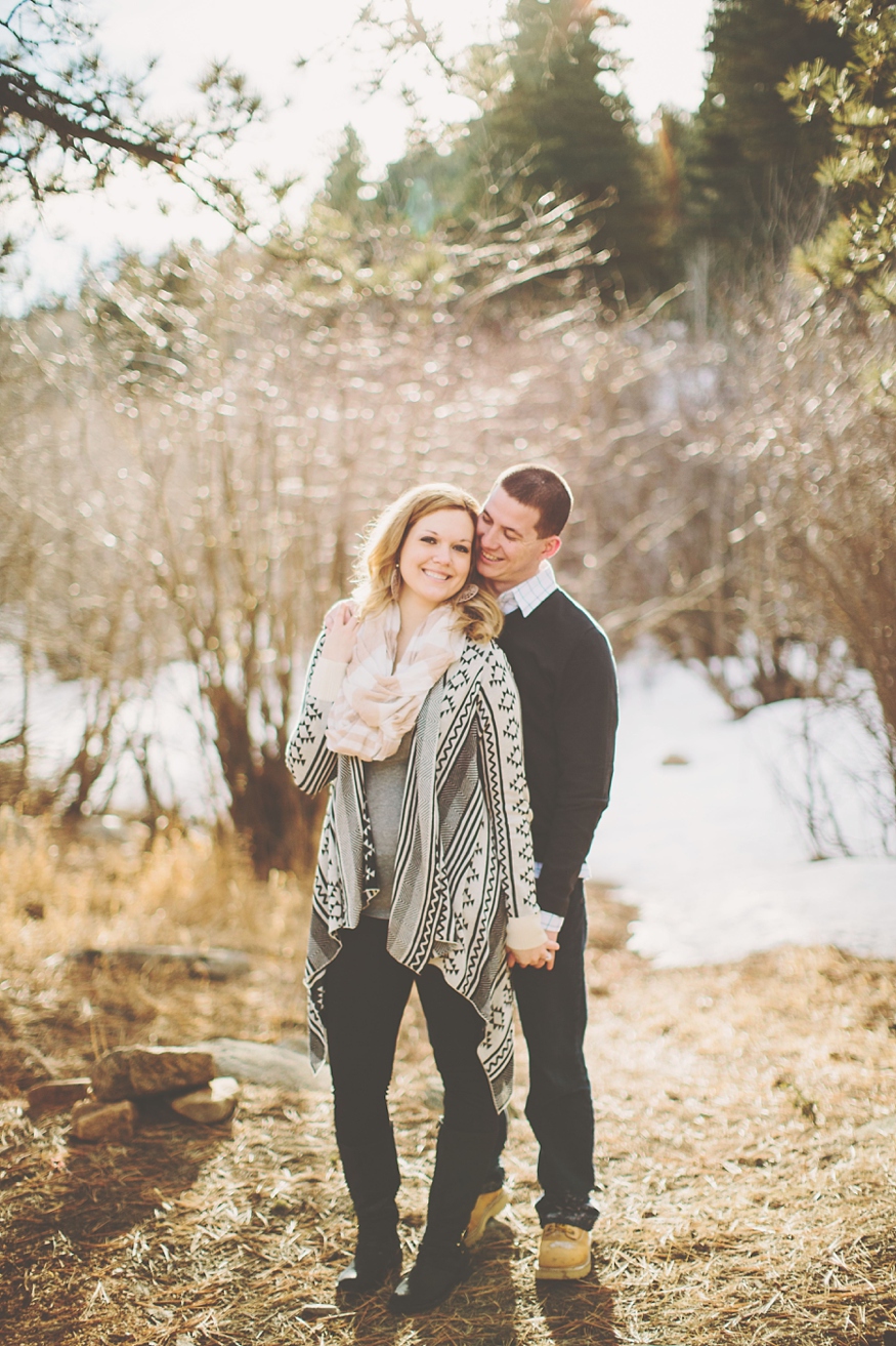 Snowy Colorado Engagement Photos - Malissa Ahlin Photography