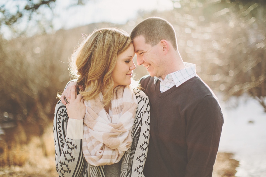 Snowy Colorado Engagement Photos - Malissa Ahlin Photography