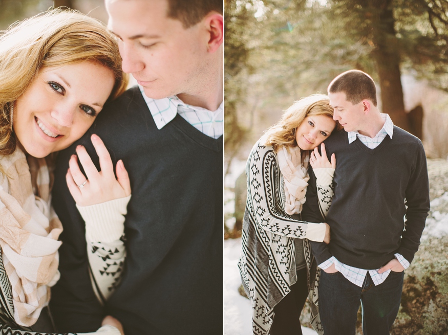 Snowy Colorado Engagement Photos - Malissa Ahlin Photography