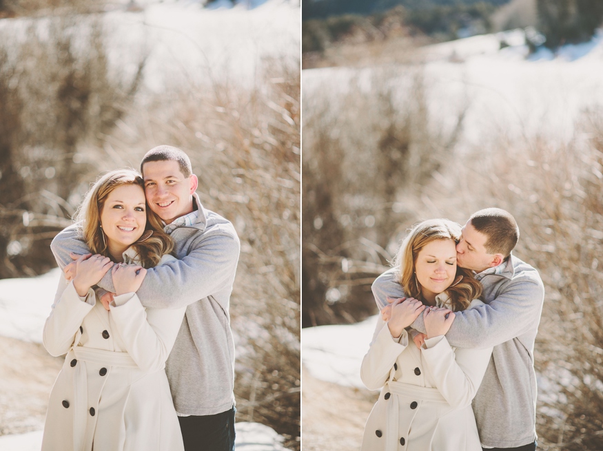 Snowy Colorado Engagement Photos - Malissa Ahlin Photography