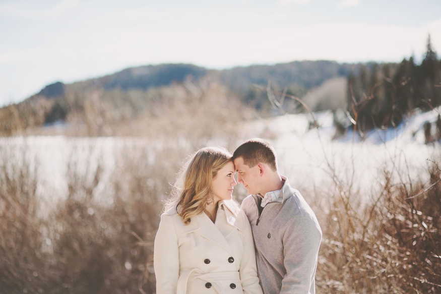 Snowy Colorado Engagement Photos - Malissa Ahlin Photography