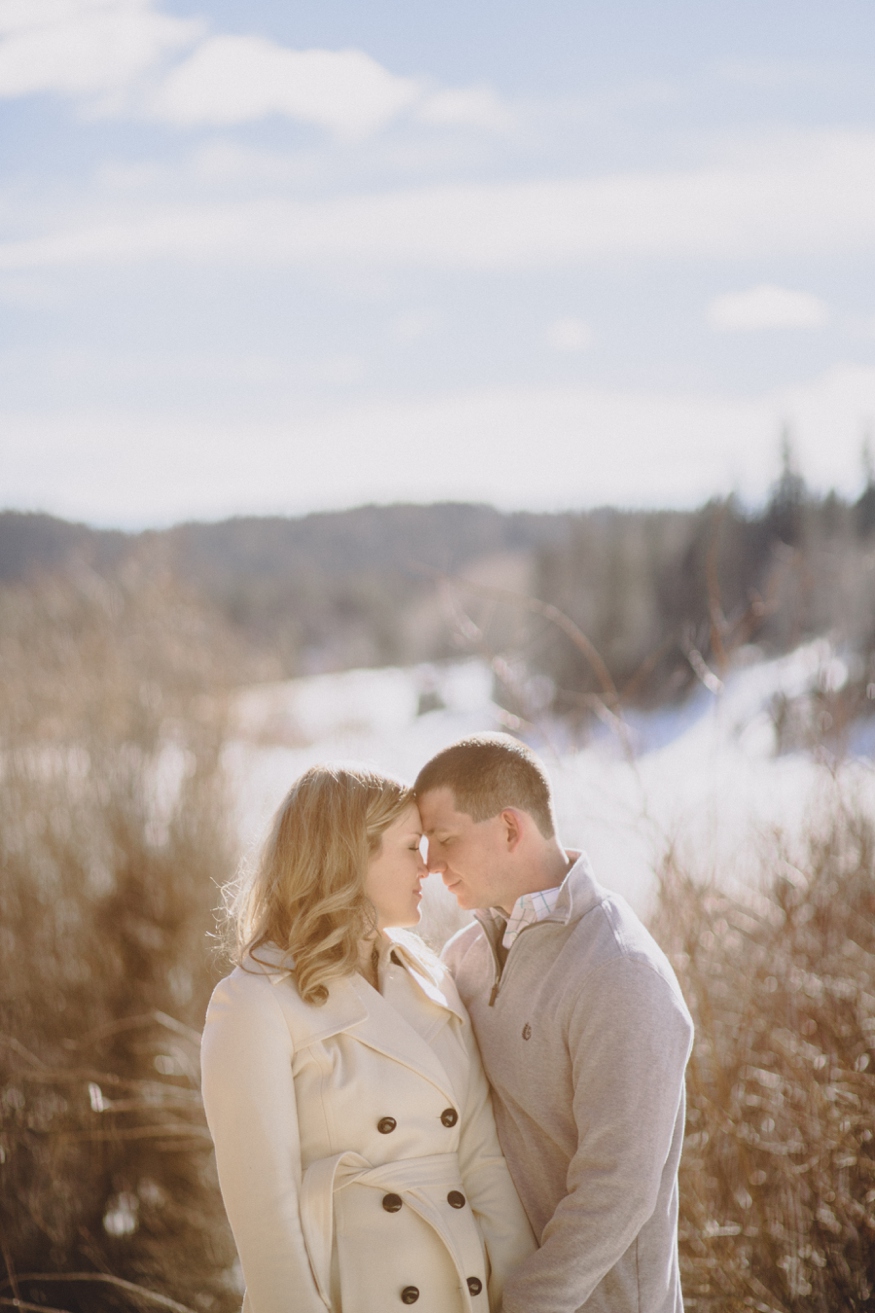 Snowy Colorado Engagement Photos - Malissa Ahlin Photography