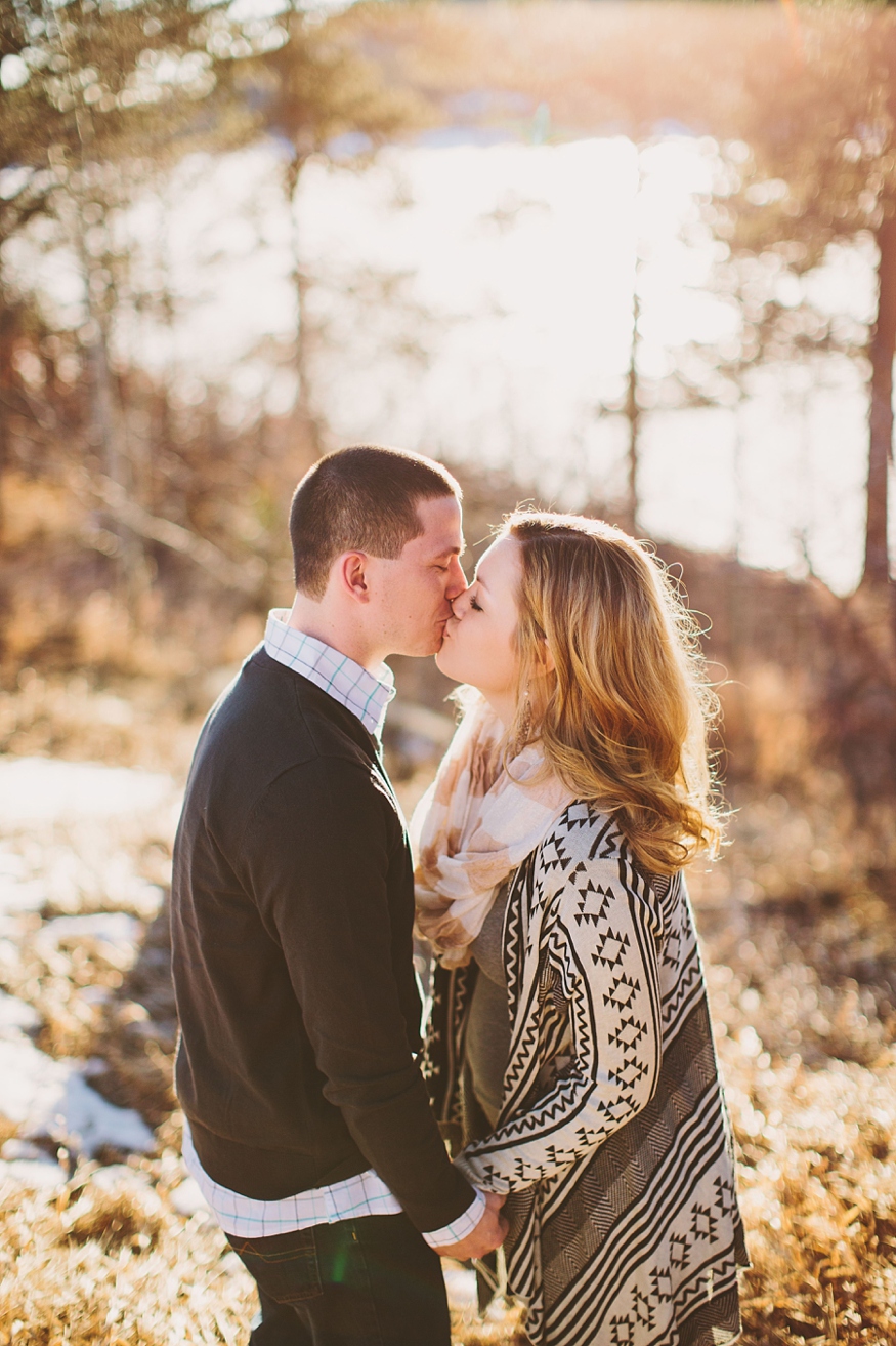 Snowy Colorado Engagement Photos - Malissa Ahlin Photography