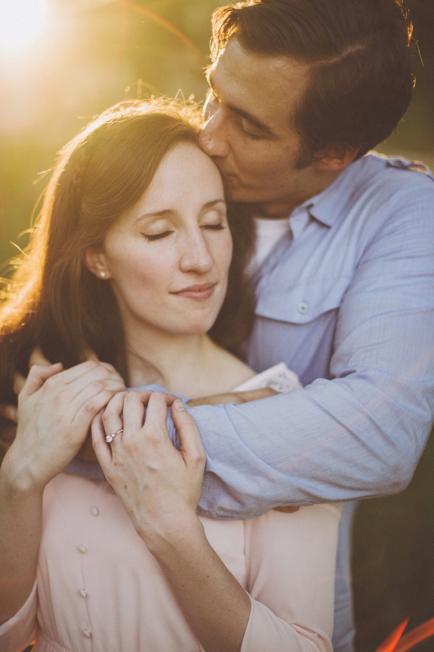 Sunset Engagement Photo in Colorado