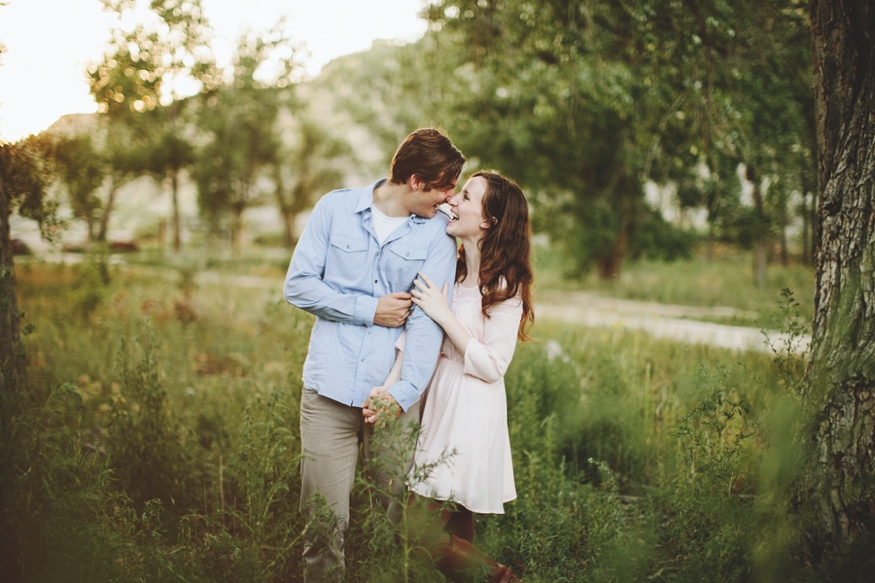 Pink Dress Engagement Session