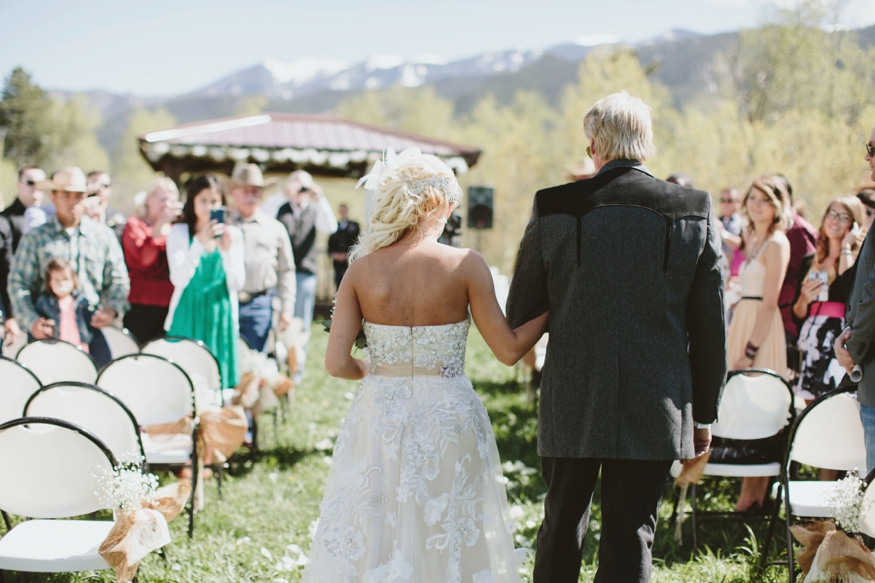 Brush Canyon Ranch Wedding Ceremony, Malissa Ahlin Photographer