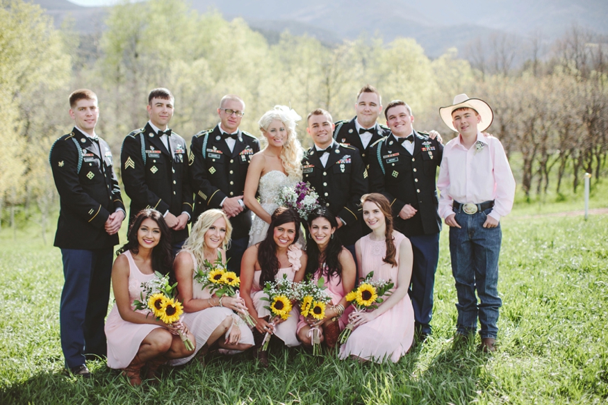 Pink and Sunflowers Wedding Photos
