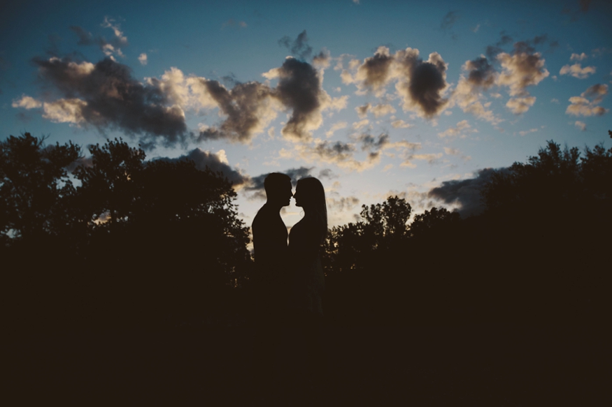 Engaged Army Couple at Sunset in Colorado