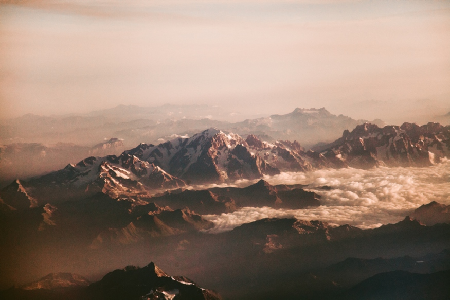 Flying Over the Swiss Alps - Malissa Ahlin Photography