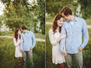 Pink Dress Engagement Session