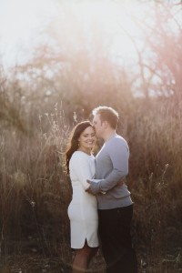 sunset engagement photography