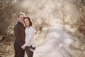 sunset engagement photos