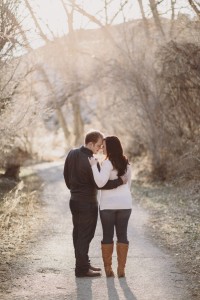 walking down a path together