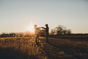 twirling Engagement photos