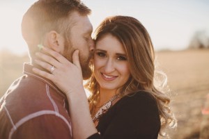 outdoor farm engagement photos