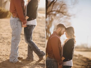 Holding hands in the morning