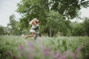 army engaged couple